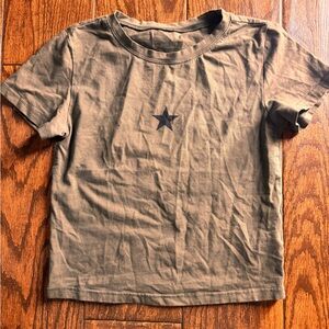 Star Print Olive T-Shirt